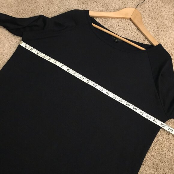 Topshop Dark Navy Blue Lightweight Knit Long Top - Picture 11 of 14